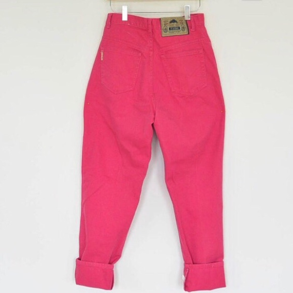 Pink vintage hot pink 80s mom jeans - Picture 2 of 3